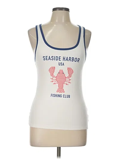 Pre-owned Universal Thread Tank Top White Halter Neckline Tops