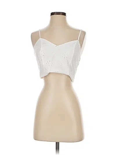 Pre-owned Universal Thread Tank Top White Strapless Neckline Tops