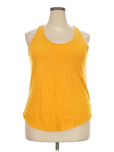Pre-owned Universal Thread Tank Top Yellow Halter Neckline Tops