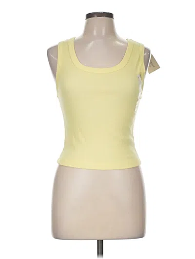 Universal Thread Tank Top Yellow Strapless Neckline Tops