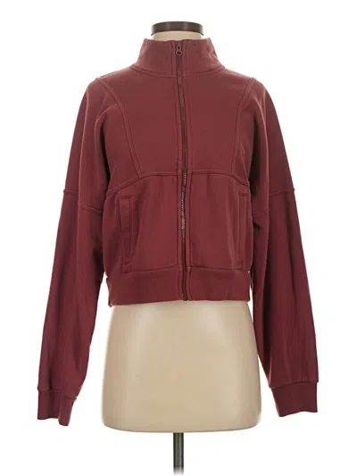 Pre-owned Universal Thread Track Jacket In Burgundy