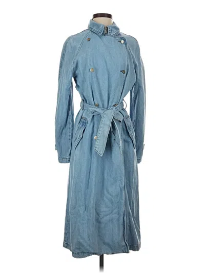Pre-owned Universal Thread Trenchcoat In Blue