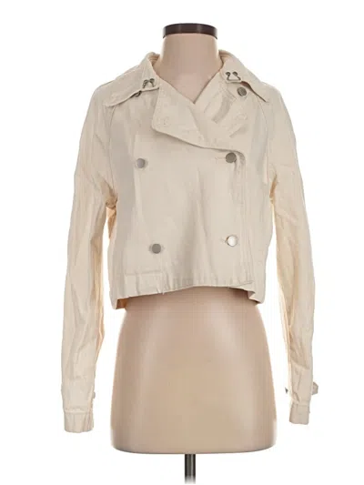Pre-owned Universal Thread Trenchcoat In Ivory