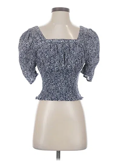 Pre-owned Universal Thread Tube Top Blue Sweetheart Neckline Tops