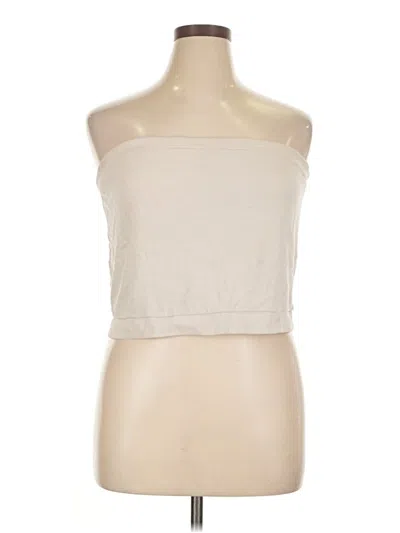 Pre-owned Universal Thread Tube Top Ivory Strapless Neckline Tops In White