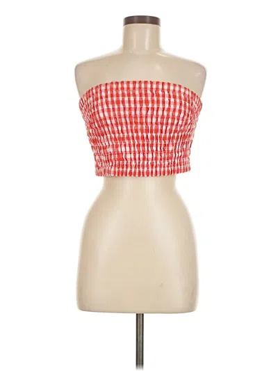 Pre-owned Universal Thread Tube Top Red Strapless Neckline Tops