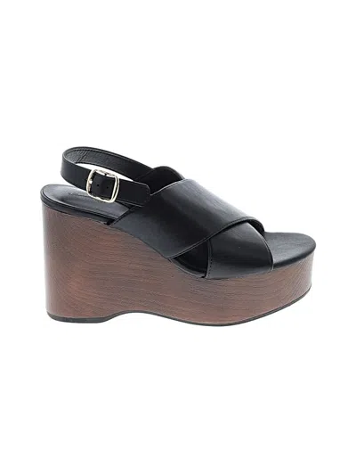 Pre-owned Universal Thread Wedges In Black