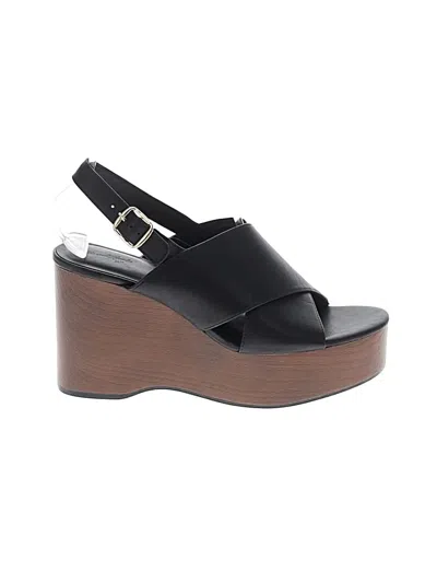 Pre-owned Universal Thread Wedges In Black