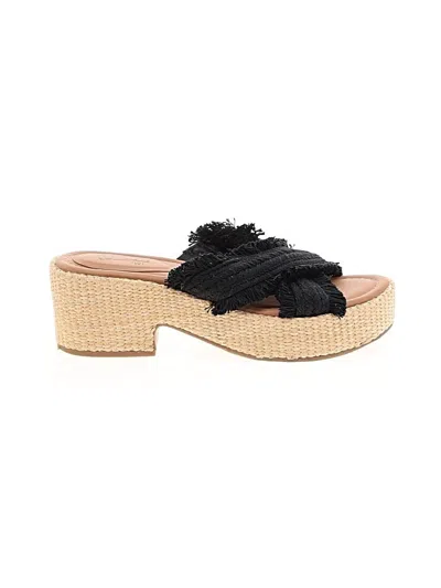 Pre-owned Universal Thread Wedges In Black