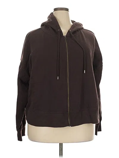 Pre-owned Universal Thread Zip Up Hoodie In Brown