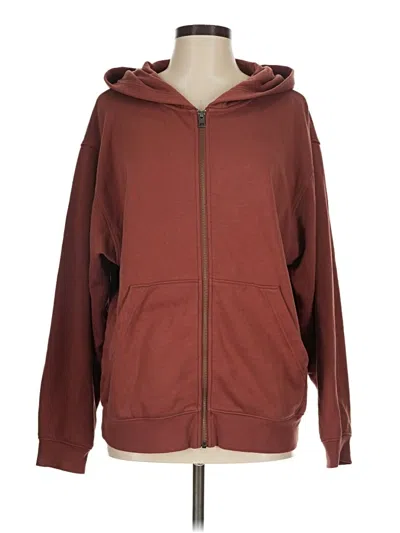Pre-owned Universal Thread Zip Up Hoodie In Brown
