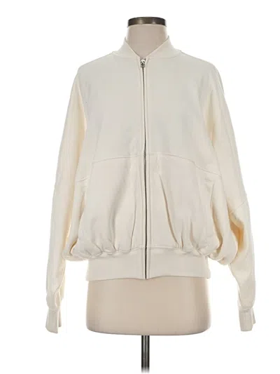 Pre-owned Universal Thread Zip Up Hoodie In Ivory