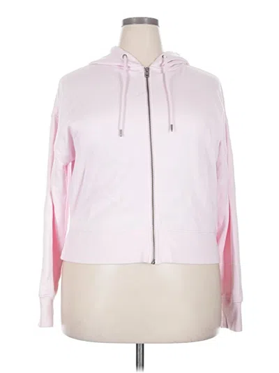 Pre-owned Universal Thread Zip Up Hoodie In Pink