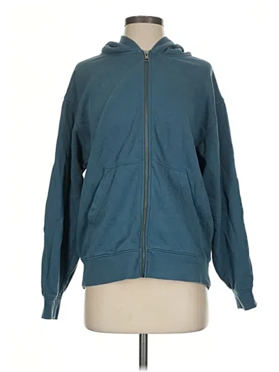 Pre-owned Universal Thread Zip Up Hoodie In Teal