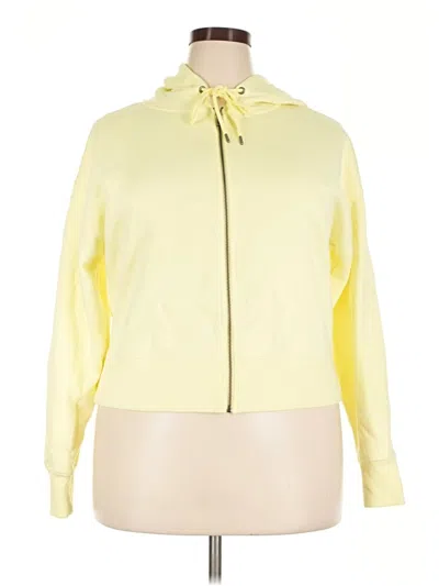 Pre-owned Universal Thread Zip Up Hoodie In Yellow