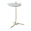 Universal Tranquility Accent Table In White/gold