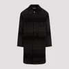Universal Works Account Coat In Brown Black