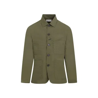 Universal Works Backets C Olive Green Polyester Jacket
