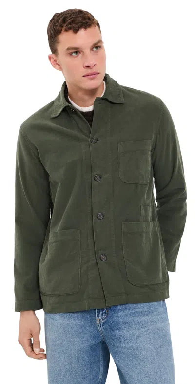 Universal Works Bakers Fine Cord Jacket Olive