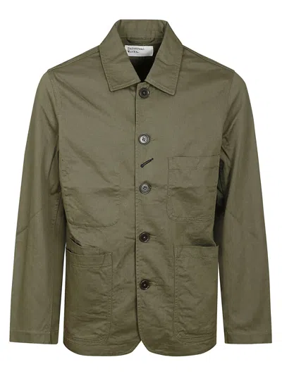 Universal Works Bakers Jacket In Green