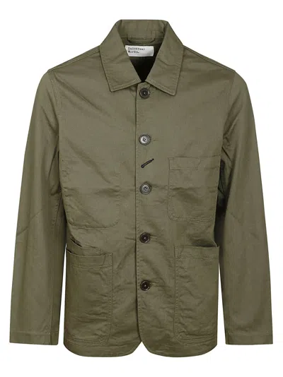 Universal Works Bakers Jacket In Light Olive