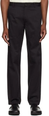 Universal Works Black Military Trousers In Black