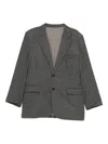 Universal Works Boston Houndstooth Blazer In Gray
