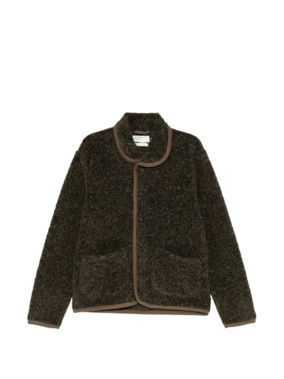 Universal Works Bouclet Jacket In Brown