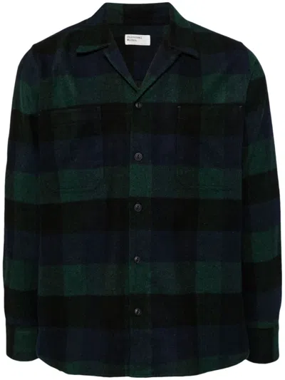 Universal Works Brushed Work Shirt In 蓝色