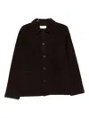 Universal Works Button-down Patch-pocket Jacket In Black