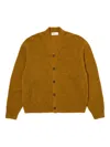 Universal Works Button-front Wool Cardigan In Yellow