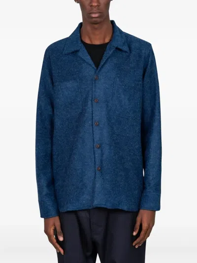 Universal Works Button-up Shirt In Blue