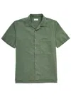 Universal Works Khaki Camp Ii Shirt In Green