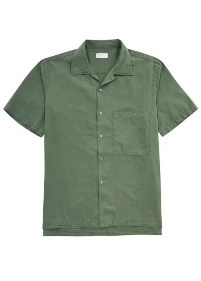 UNIVERSAL WORKS CAMP II LYOCELL-BLEND SHIRT