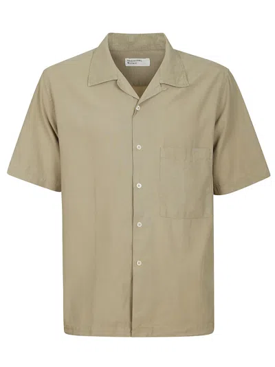 Universal Works Camp Ii Shirt In Summer Oak