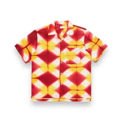 Universal Works Camp Shirt Dye Tie 30187 Red/yellow
