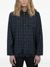 Universal Works Checked Pocket Jacket In Blue