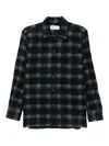 Universal Works Checked Wool Shirt In Multi