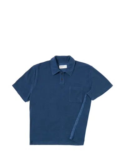 Universal Works Chest-pocket Polo Shirt In Blue