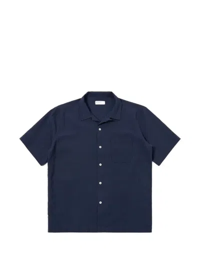 Universal Works Chest-pocket Short-sleeve Shirt In Blue