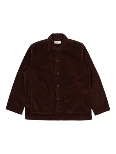Universal Works Corduroy Button-fastening Jacket In Brown