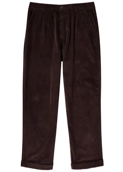 Universal Works Corduroy Chinos In Brown