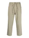 Universal Works Drawstring Straight Trousers In Beige