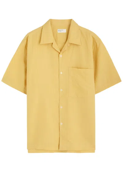 Universal Works Creased Linen-blend Shirt