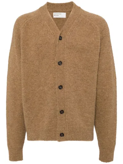 Universal Works David Cardigan In Sand