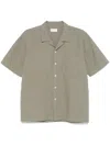 Universal Works Delos Road Shirt In Green