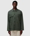 Universal Works Dockside Slub Sateen Jacket In Olive