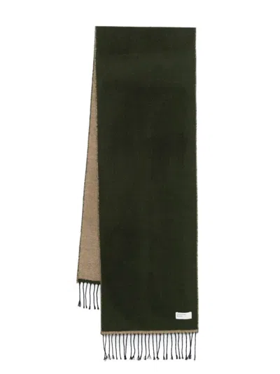 Universal Works Double Sided Scarf In Green