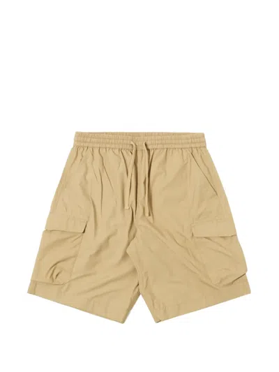 Universal Works Drawstring Cargo Shorts In Brown