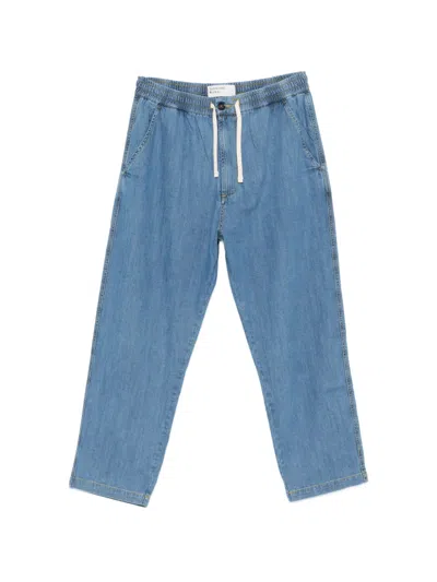 Universal Works Drawstring-waist Jeans In Blue